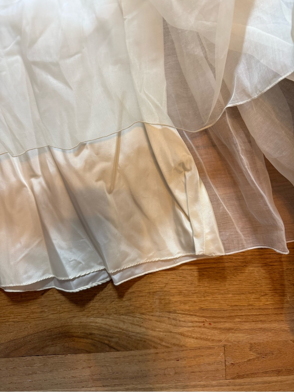 Vintage Ivory Lace Sequin Boho Cottagecore Wedding Dress - Picture 8 of 14